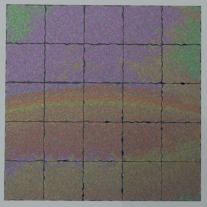 Stained glass style"Rainbow"