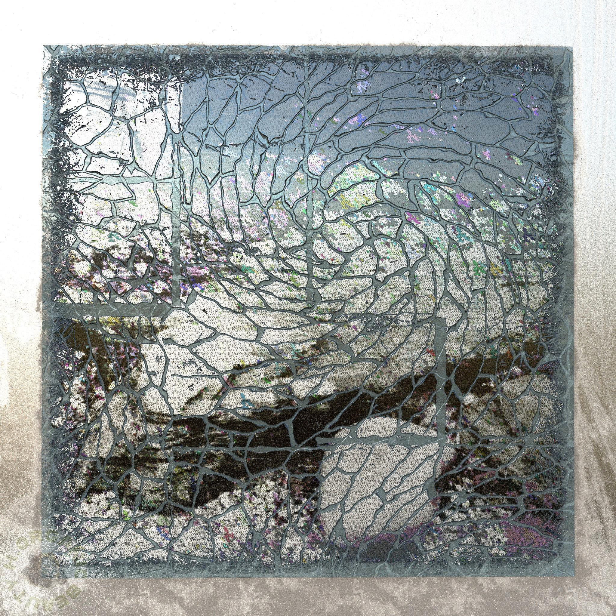 Marble and ordinary stone darken