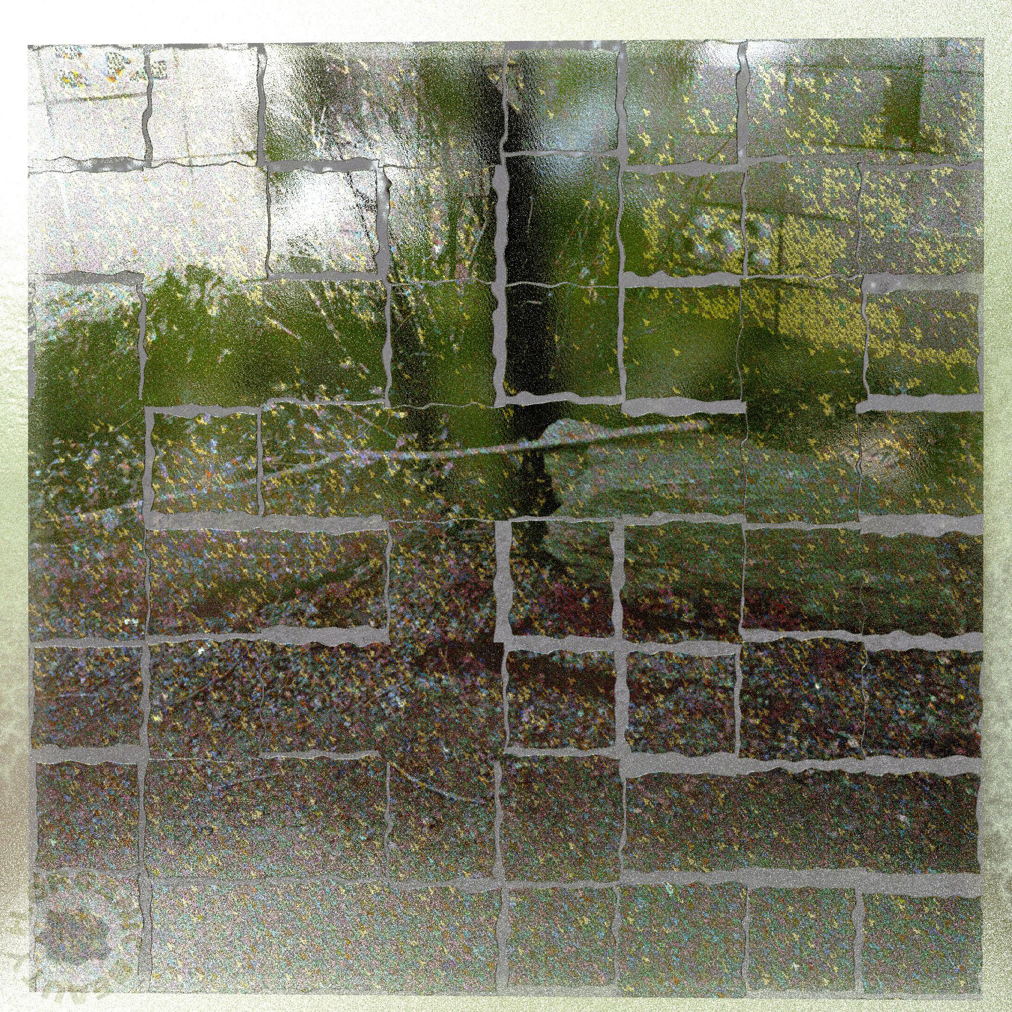 Marble, wood, branches, and marble darken