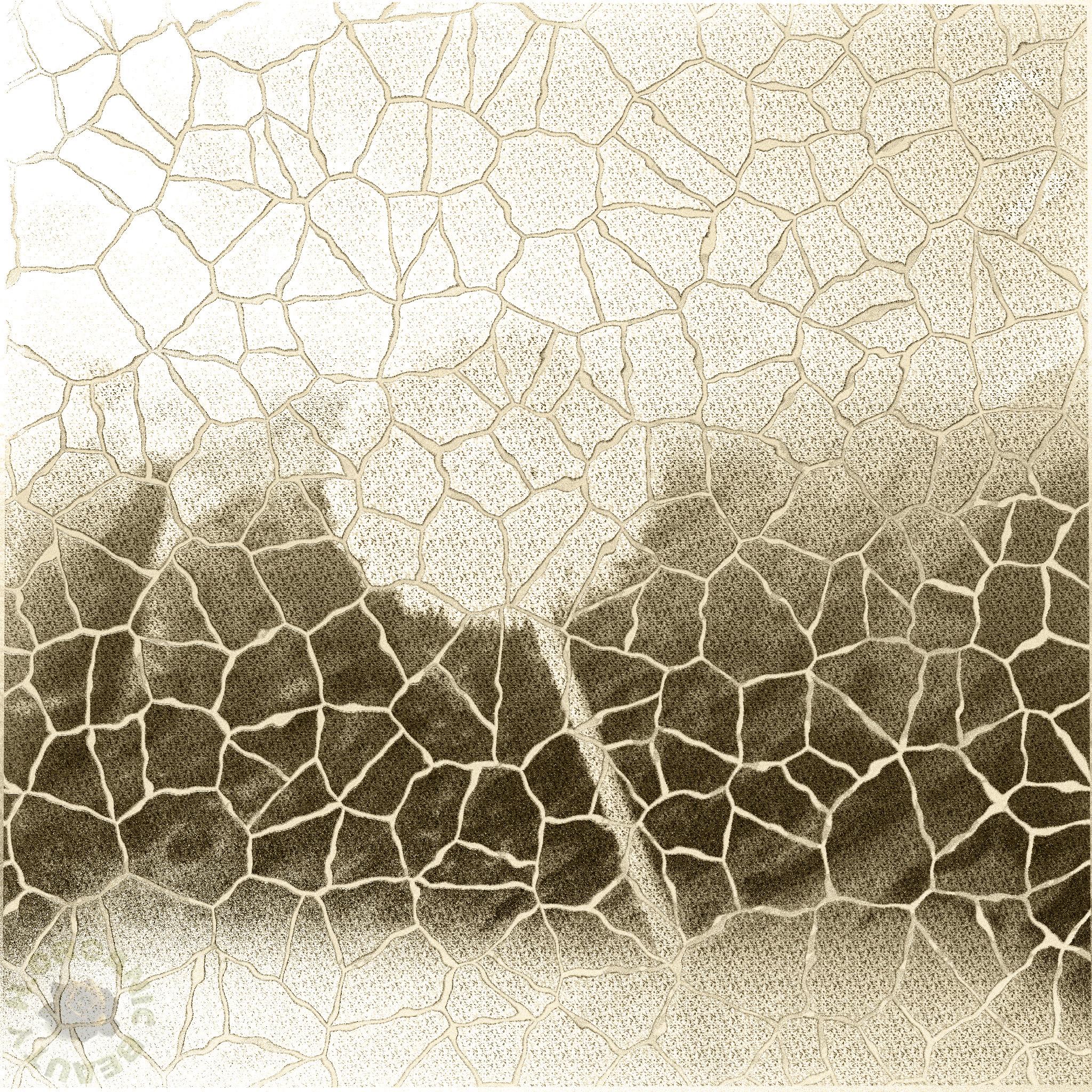 Dandelion fluff and Marble sepia