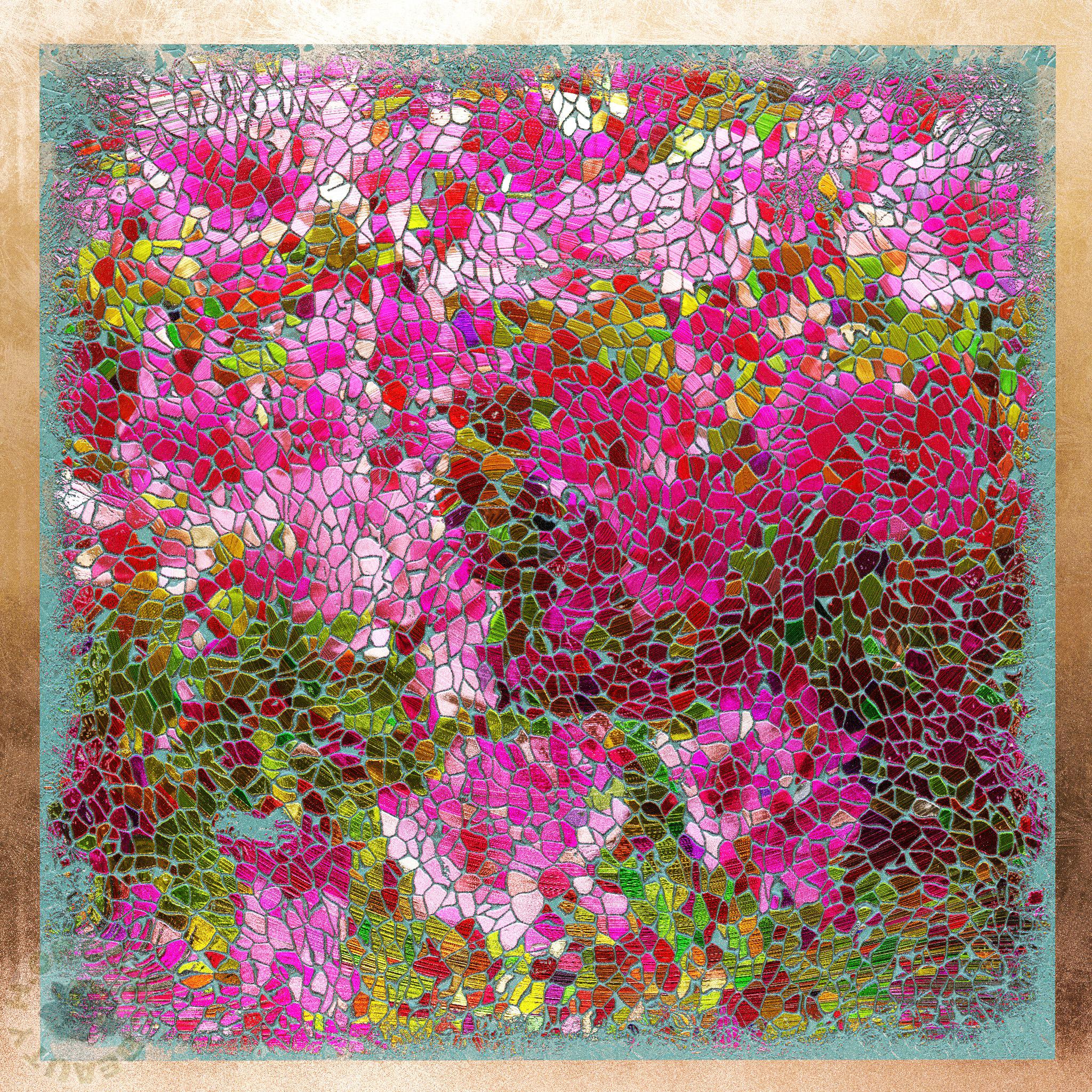 Stained Glass Style “Many azaleas”